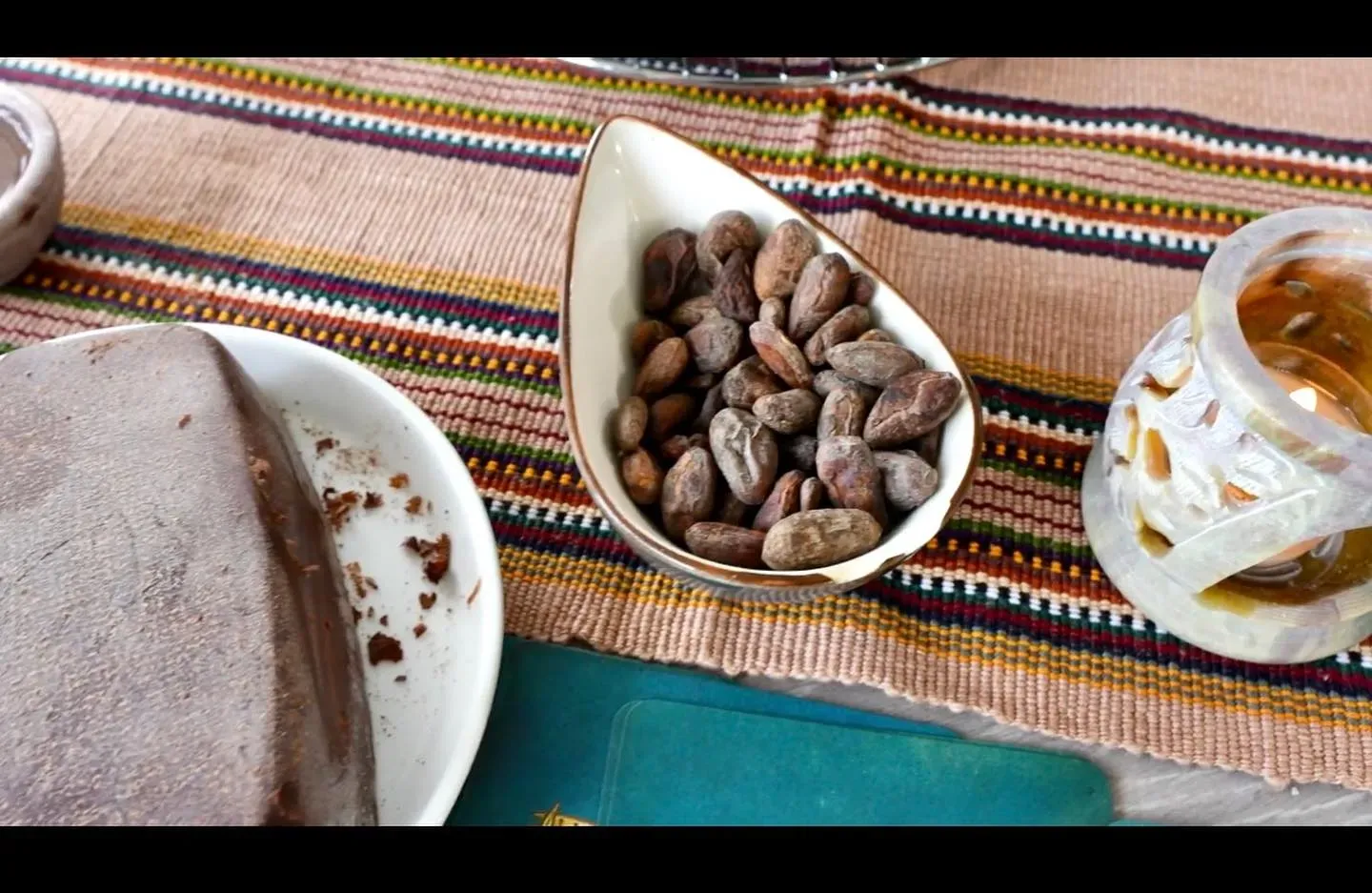A bowl of cacao, which can be used in a cacao ceremony while hosting a wellness retreat at Vajra Jahra.
