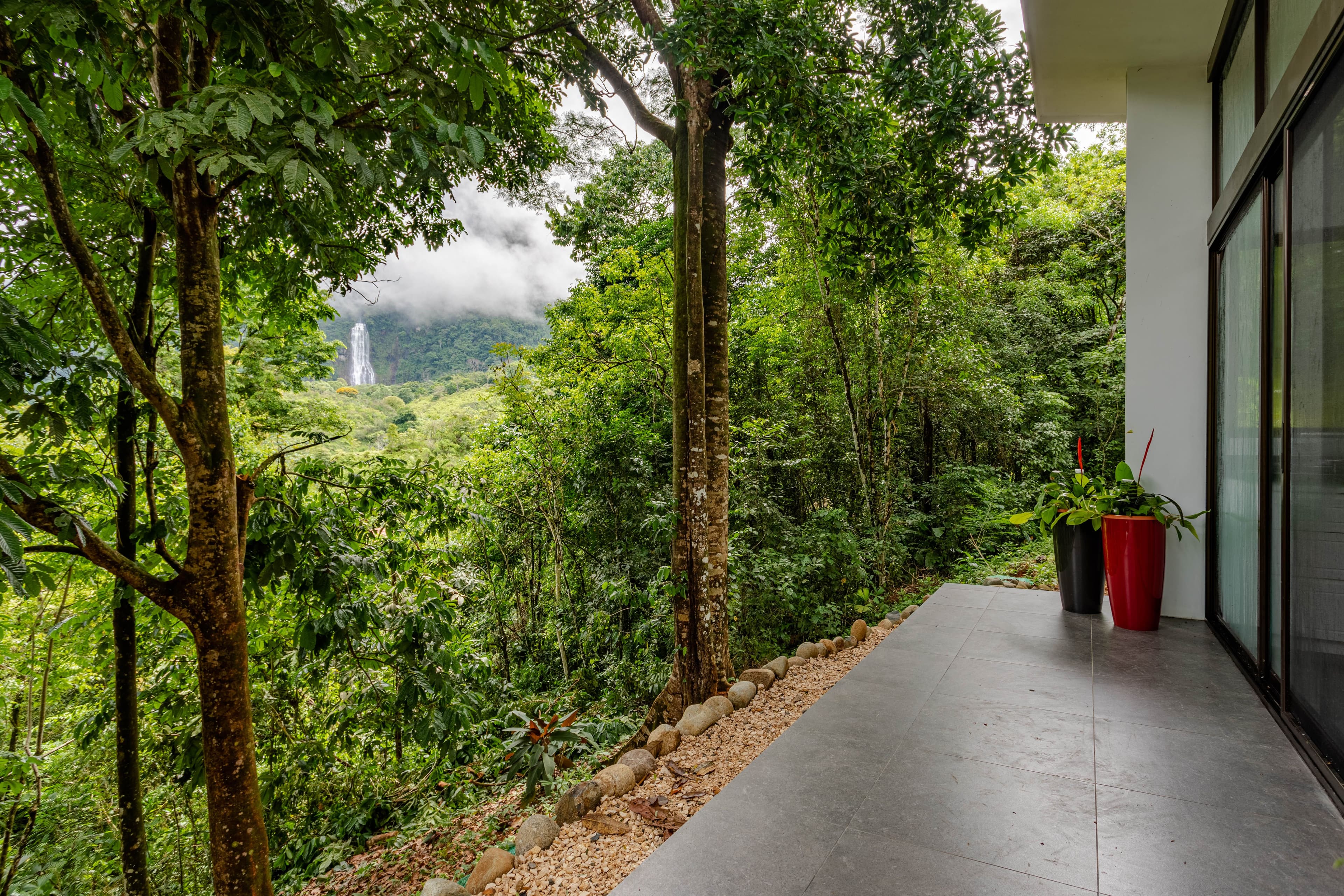 view from the deck of one of the villas at Vajra Jahra Retreat Center