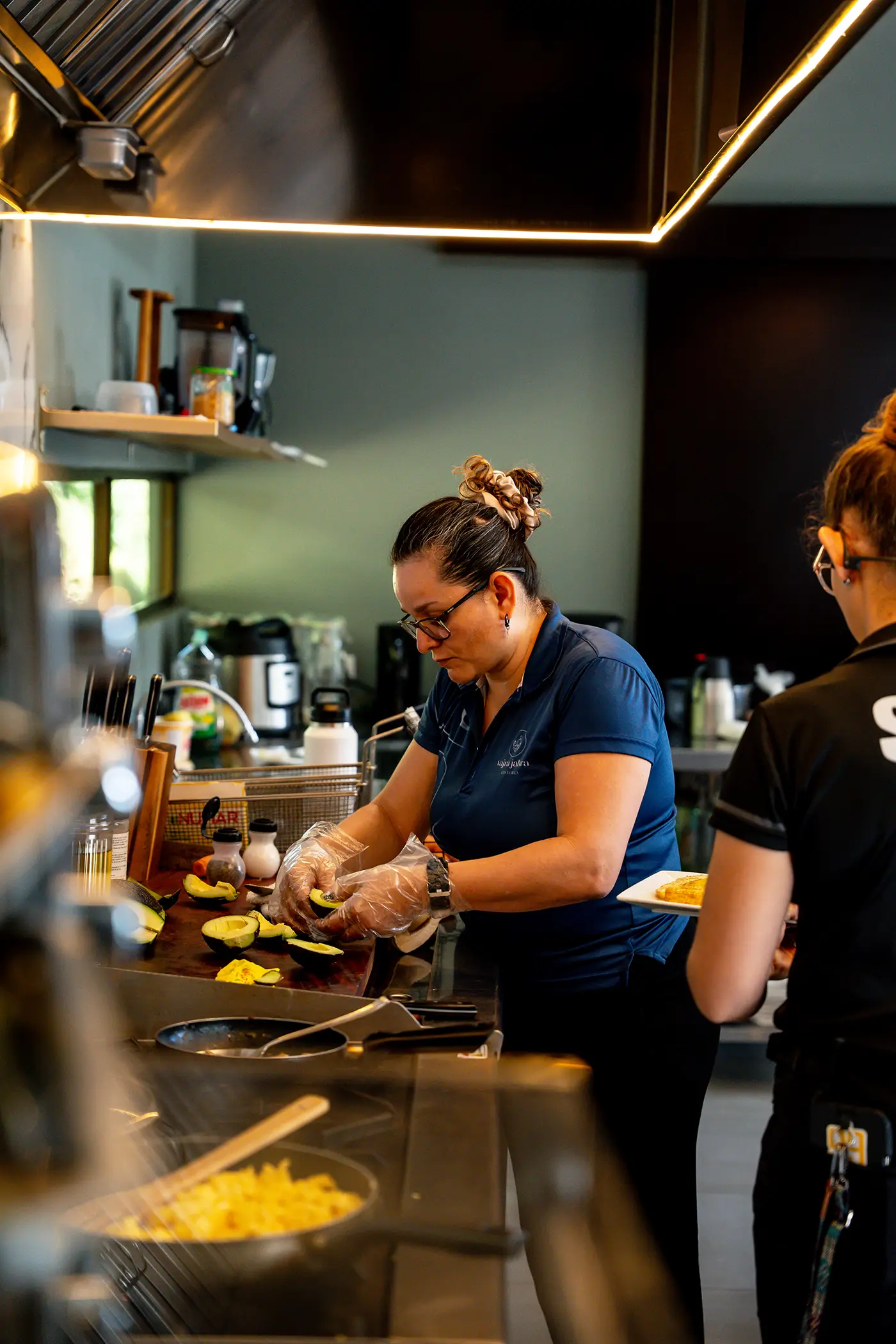 Fresh meals being prepared at Vajra Jahra, highlighting the nourishing culinary experience of the Wellness Retreat Center.