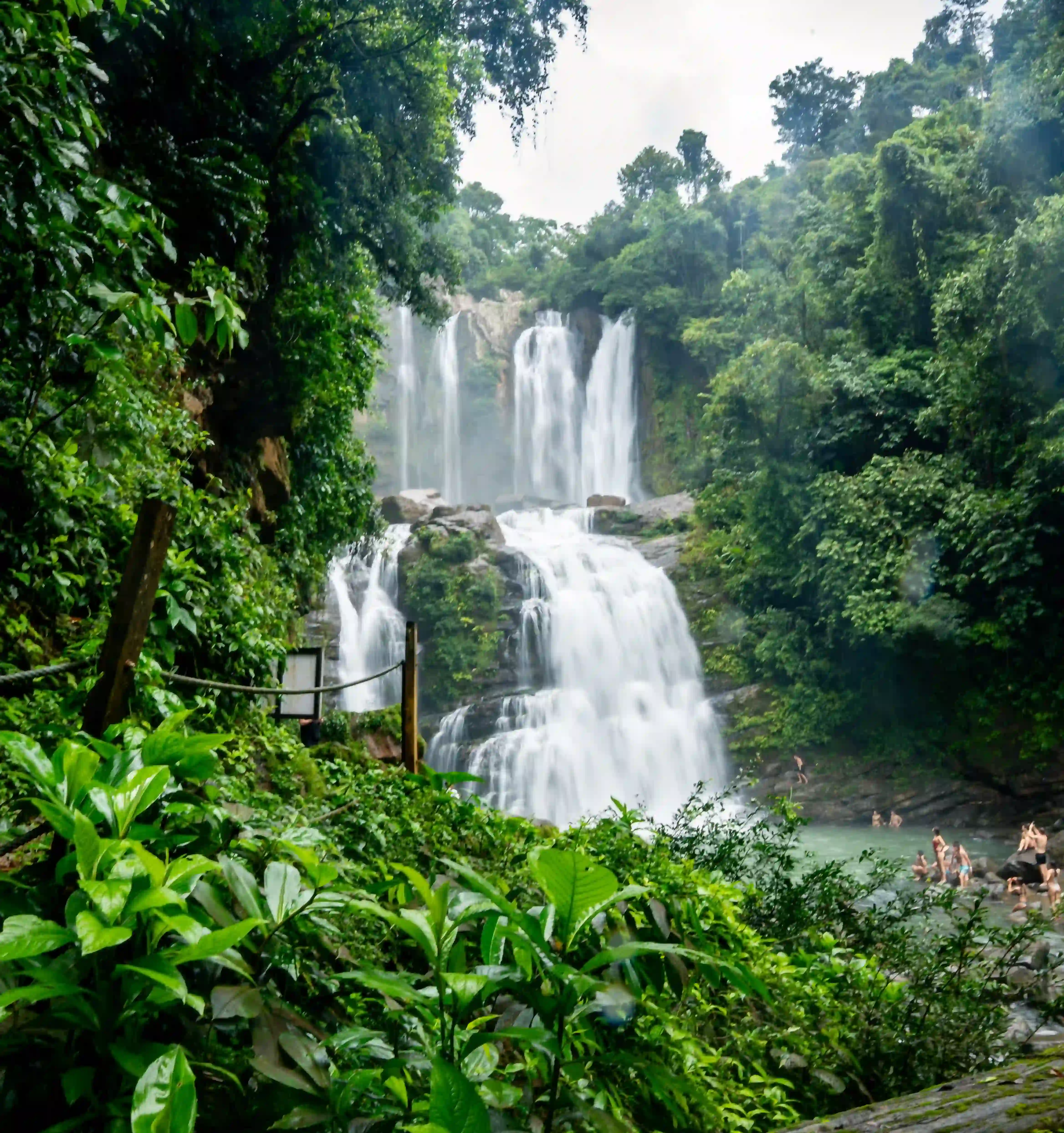 Stunning multi-tier waterfall near the Costa Rica Retreat Center Vajra Jahra.