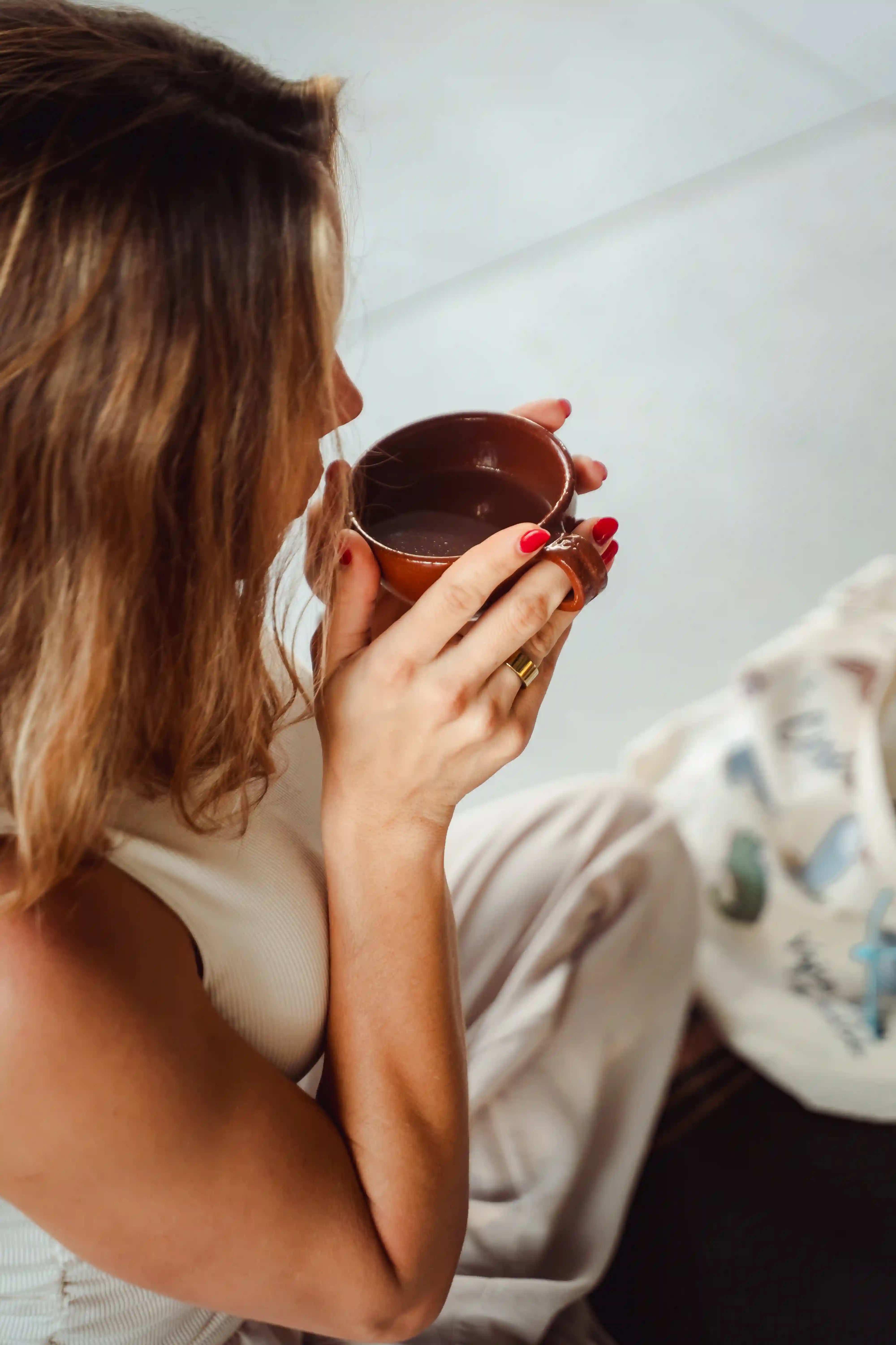 Cacao being enjoyed during a grounding ritual at Vajra Jahra, offering a moment of presence and connection at the Wellness Retreat Center.