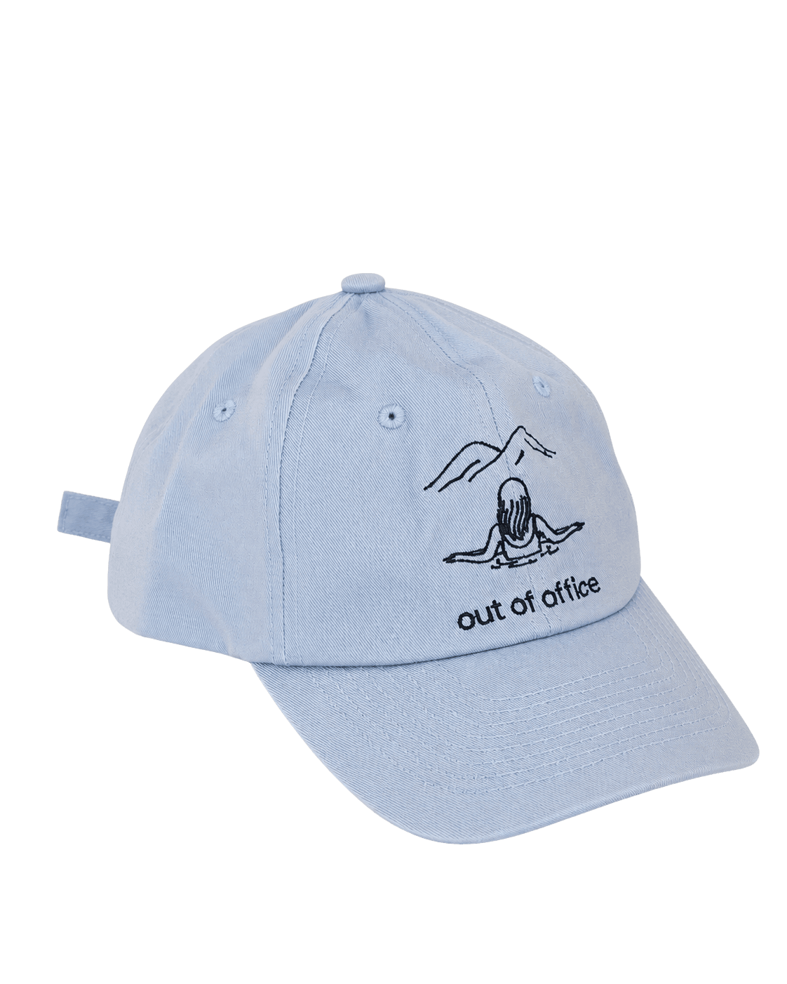 Side of Light Blue Hat