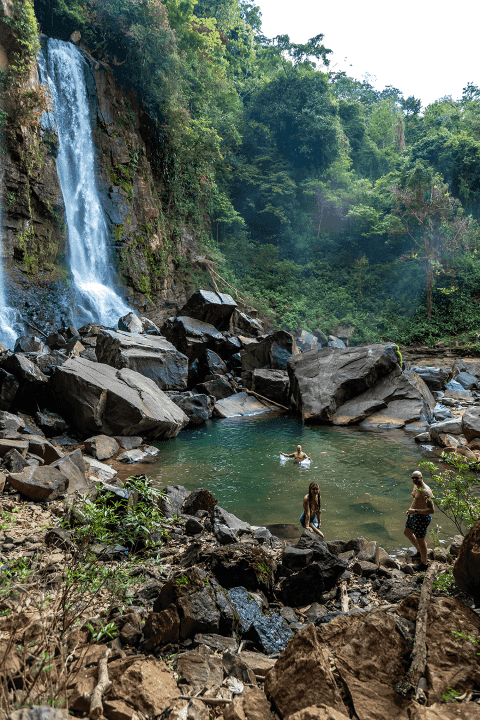 nauyaca waterfall near vajra jahra retreat center