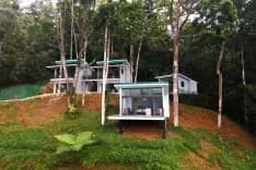 Exterior view of family reunion vacation rentals, image shows 6 out of the 12 villas available.